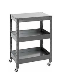 HAKU Xxxl Servierwagen , Anthrazit , Metall , rechteckig , eckig , 32x75x50 cm , offenes Fach , Esszimmer, Servierwagen