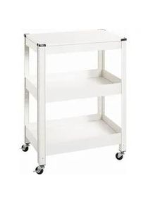HAKU Xxxl Servierwagen , Weiß , Metall , rechteckig , eckig , 32x75x50 cm , offenes Fach , Esszimmer, Servierwagen