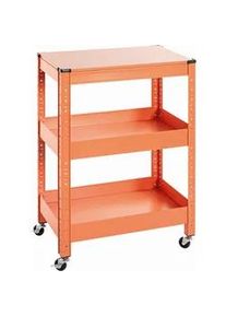 HAKU Xxxl Servierwagen , Orange , Metall , rechteckig , eckig , 32x75x50 cm , offenes Fach , Esszimmer, Servierwagen