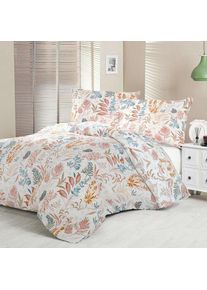 Kvalitex Szatén ágynemű Luxury Collection Korall kert, 220 x 200 cm, 2 db 70 x 90 cm