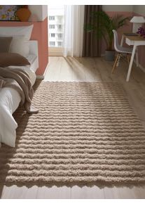 Tapis poil ras lavable Ted Gris clair 60x120 cm - Tapis poil court design moderne pour salon