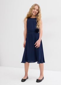 Feestelijke meisjes jurk met bloemapplicatie - wit - maat 158 - bonprix