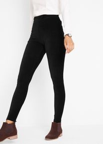 Legging van babycorduroy met brede comfortband - zwart - maat 36/38 (S) - corduroy - bonprix