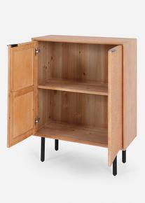 Ladekast met bewerkte deuren - beige - maat 100x80 cm - bonprix