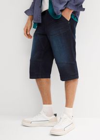 Lange jeans bermuda regular fit - blauw - maat 32 - 100% katoen - bonprix