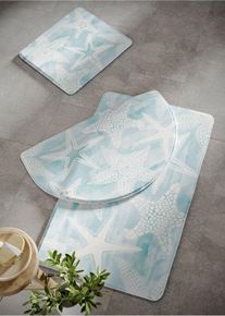 Badmat met memory foam - blauw - maat 45x50 cm - bonprix