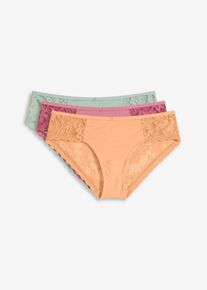 Hipster (set van 3) - groen - maat 52/54 (XXL) - bonprix