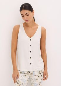 Top met knopen voor - wit - maat 56/58 (3XL) - bonprix