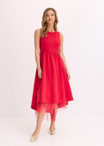 High-low jurk met onderrok van tule - rood - maat 48/50 (XL) - bonprix