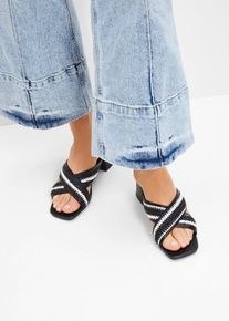 Slippers - zwart - maat 41 - vegan - bonprix