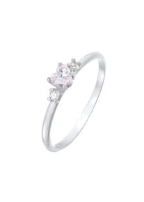 Elli - Anello di fidanzamento Cuore con cristalli di zirconia in Argento Sterling 925 AnElli 1 pieces female