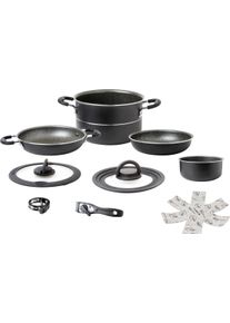 Brunner Pirate NG 7+1 Kochtopfset Camping-Topfset Pfanne Ø 24cm Outdoor Wohnwagen schwarz