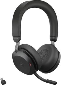 Jabra Evolve2 75 On Ear Headset Kopfhörer Telefon Bluetooth kabelgebunden schwarz