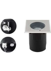 EVN Lichttechnik EVN PENTOLA LED Bodeneinbauleuchte, 7W, 530lm, 3000K, quadratisch, Edelstahl (PC67107402)