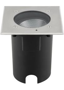 EVN Lichttechnik EVN Pentola LED Bodeneinbauleuchte, 15W, 3000K, 1315lm, quadratisch, Edelstahl (PC674101502)