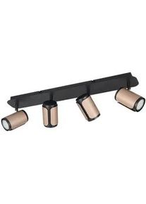 Trio Xxxl Strahler , Braun, Schwarz , Metall , 16x12x56 cm , Lampen & Leuchten, Leuchtenserien