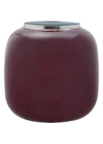 Kayoom Vase , Silberfarben, Pflaume , Metall , 17x18x17 cm , Dekoration, Vasen, Metallvasen