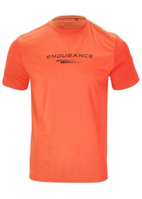 Endurance Funktionsshirt 'Dipat' koralle / schwarz / weiß Größe S