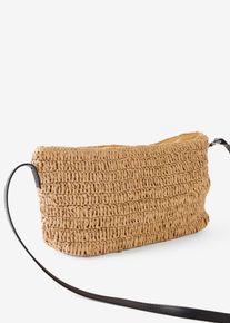 Strohumhängetasche - beige - Größe 15x28 cm - bonprix