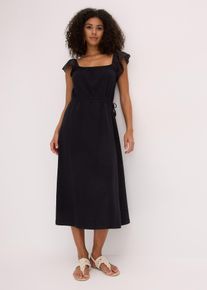 Jerseykleid aus reiner Bio-Baumwolle, schwarz, Gr&ouml;&szlig;e 48/50 (XL), 100% Baumwolle, bonprix