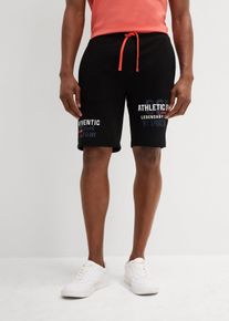 Sweat-Bermuda aus weichem Baumwoll-Mix, schwarz, Größe 60/62 (XXL), mit Baumwolle, bonprix
