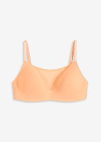 Schalen-BH ohne Bügel mit Mesh, orange, Größe 75A, bonprix