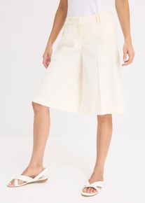 taillierte Shorts, wei&szlig;, Gr&ouml;&szlig;e 52, bonprix