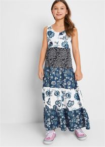 Maxi-Jerseykleid aus reiner Bio-Baumwolle, weiß, Größe 140, 100% Baumwolle, bonprix