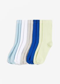 Socken mit Bio-Baumwolle (10er Pack) - blau - Größe 43-46 mit Baumwolle- bonprix