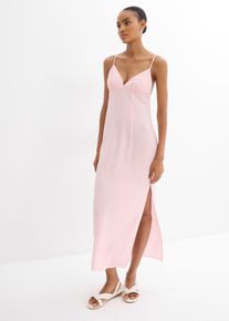 Slip Maxikleid, rosa, Größe 44, Viskose, bonprix