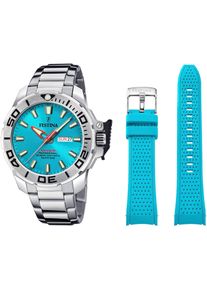Festina Duikhorloge The Originals/Diver Horloge, quartzhorloge, herenhorloge, cadeau-idee, stalen armband (set, 2-delig, Met wisselband) heren