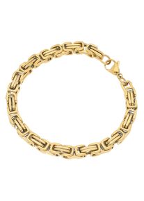 Firetti Edelstalen armband Sieraad cadeau koningsketting schakeling, 6,7 mm heren armbanden maat 21 goud