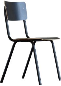 OTTO Stoel Zero stapelbaar, in 2 kleuren, onderstel van metaal (set, 2 stuks) gestoffeerde stoelen zwart