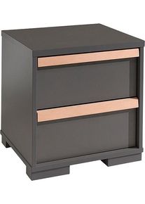 Vipack Nachtkastje Londen met melamine-oppervlak nachtkastjes zwart