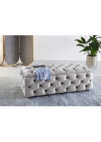 Guido Maria Kretschmer Home & Living Guido Maria Kretschmer Home&Living Hocker KALINA, hoogwaardig knoopdetails, B/D/H: 120/55/45 cm met opbergvak en interne verdelers voor beter opbergen
