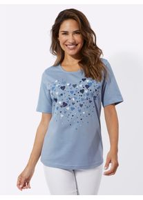 Classic Basics Shirt met korte mouwen (1-delig) dames t-shirts maat 38 blauw