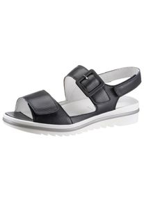 Waldläufer Waldläufer Sandalen HAKURA zomerschoen, sandaal, sleehak, met profielzool, breedte h dames sandaaltjes maat 5,5 (38,5) blauw