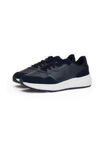 Tommy Hilfiger Sneakers met sleehak FASTON LTH MIX vrijetijdsschoen, veterschoen, lage schoen met gevoerde schacht heren lage sneakers maat 46 EU