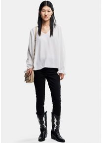 Pieces Shirt met lange mouwen PCTIFFANY LS V-NECK TOP NOOS BC dames longsleeves maat XL (42) wit