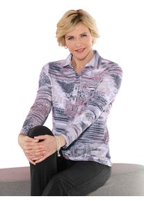CLASSIC Poloshirt (1-delig) dames polo's maat 38 paars