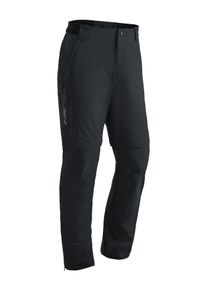 Maier Sports Functionele broek Norit Zip 2.0 M Technische outdoorbroek met zipp off-functie heren trainingsbroeken maat 50-kort zwart