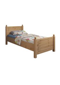 Home Affaire Massief houten ledikant Mila, hoge belasting jeugdbed,! FSC gecertificeerd massief hout bedden beige