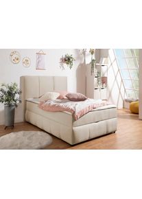 Inosign Boxspring Hartley Inclusief bedlade & topper, kiesbaar in H2, H3 of H4 boxsprings maat Fluweel beige