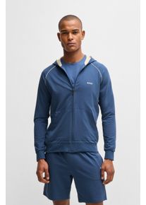 BOSS Capuchonsweatvest Mix&Match Jacket H heren sweatvesten maat L blauw