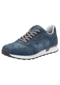 Rieker Sneakers , veterschoenen, lage schoen met luchtdoorlatende perforatie heren sneakers maat 42 blauw