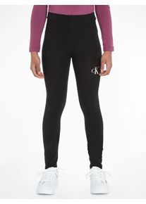 Calvin Klein Legging CK LOGO LEGGING voor kinderen tot 16 jaar meisjes maillots & leggings maat 4 (104) zwart