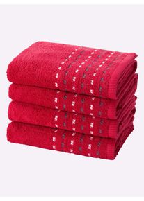 wäschepur wäschepur Handdoek handdoeken rood