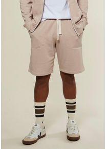 Kangaroos Sweatshort , zijvakken, contrasterende banden heren sportshorts maat S (44/46) beige