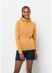 Jack Wolfskin Fleecejack met capuchon MODESTO HOODED JKT WOMEN dames fleece vesten maat S (36) geel