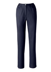 Dames 5-pocketjeans met stretch in marine ,maat 195, WITT, 97% Katoen, 3% Elastan